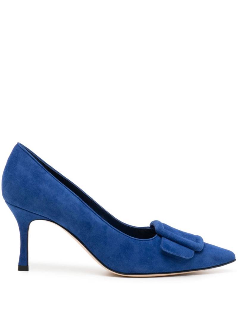 Manolo Blahnik Maysale 65mm suede pumps - Blue von Manolo Blahnik