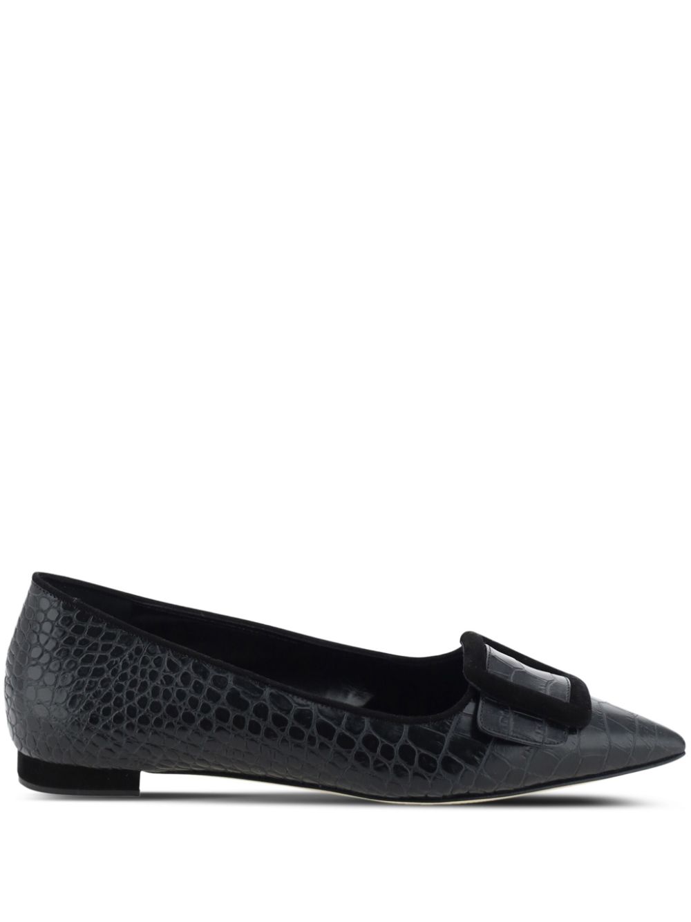 Manolo Blahnik Maysale flats - Black von Manolo Blahnik