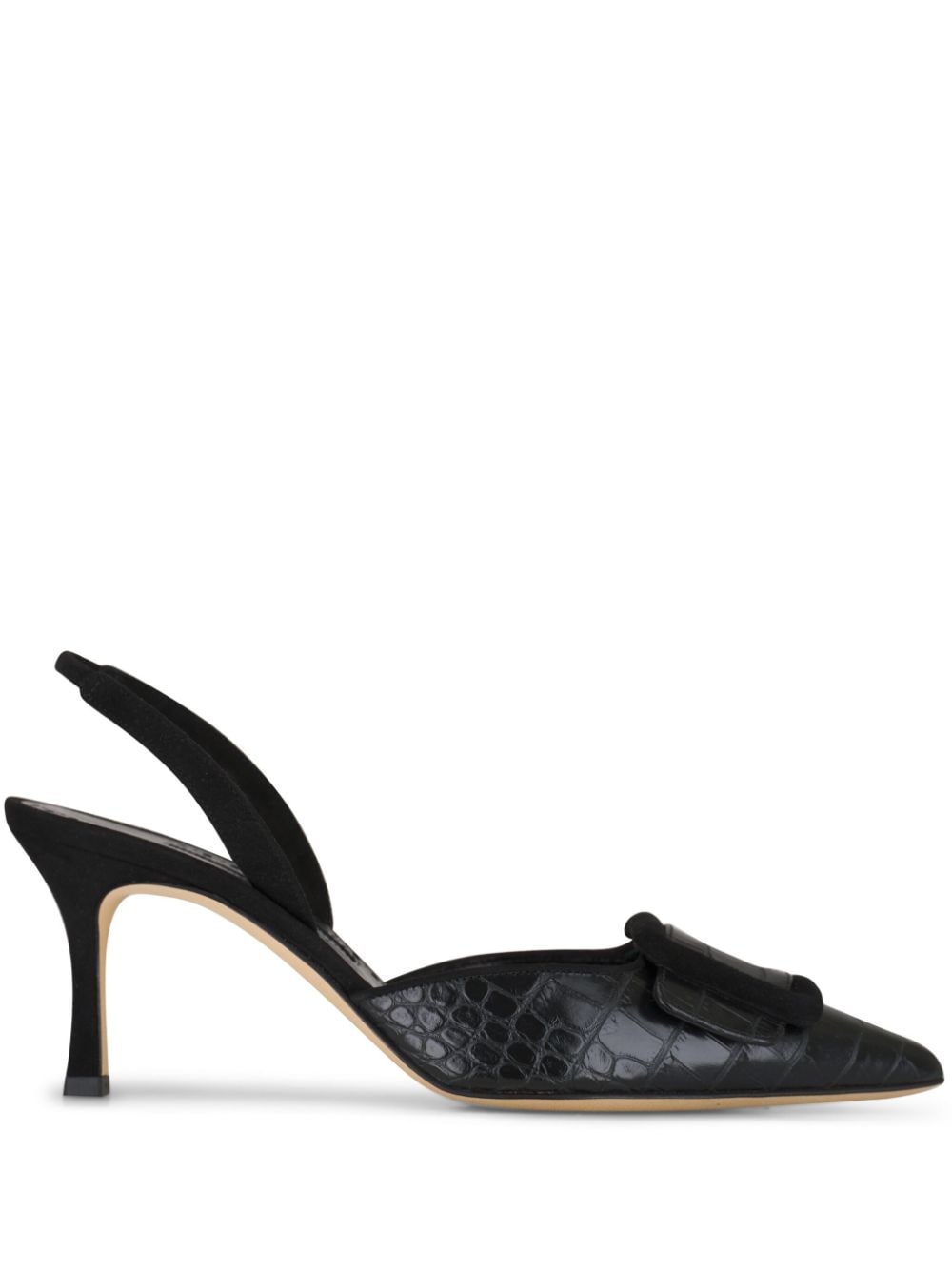 Manolo Blahnik Mayslibi 70mm leather pumps - Black von Manolo Blahnik