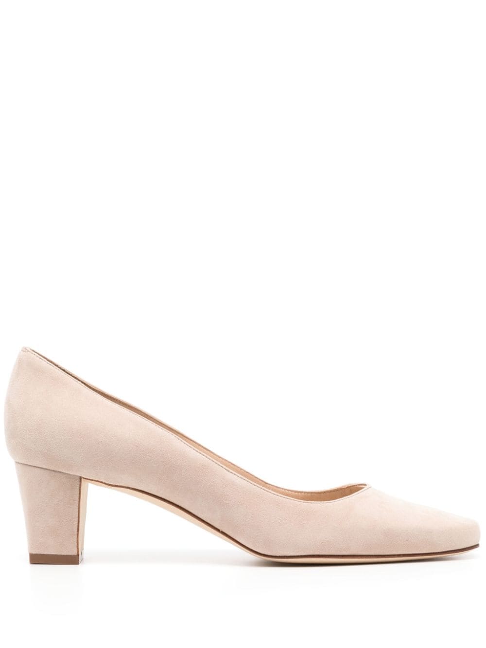 Manolo Blahnik Okkatopla 50mm suede pumps - Neutrals von Manolo Blahnik