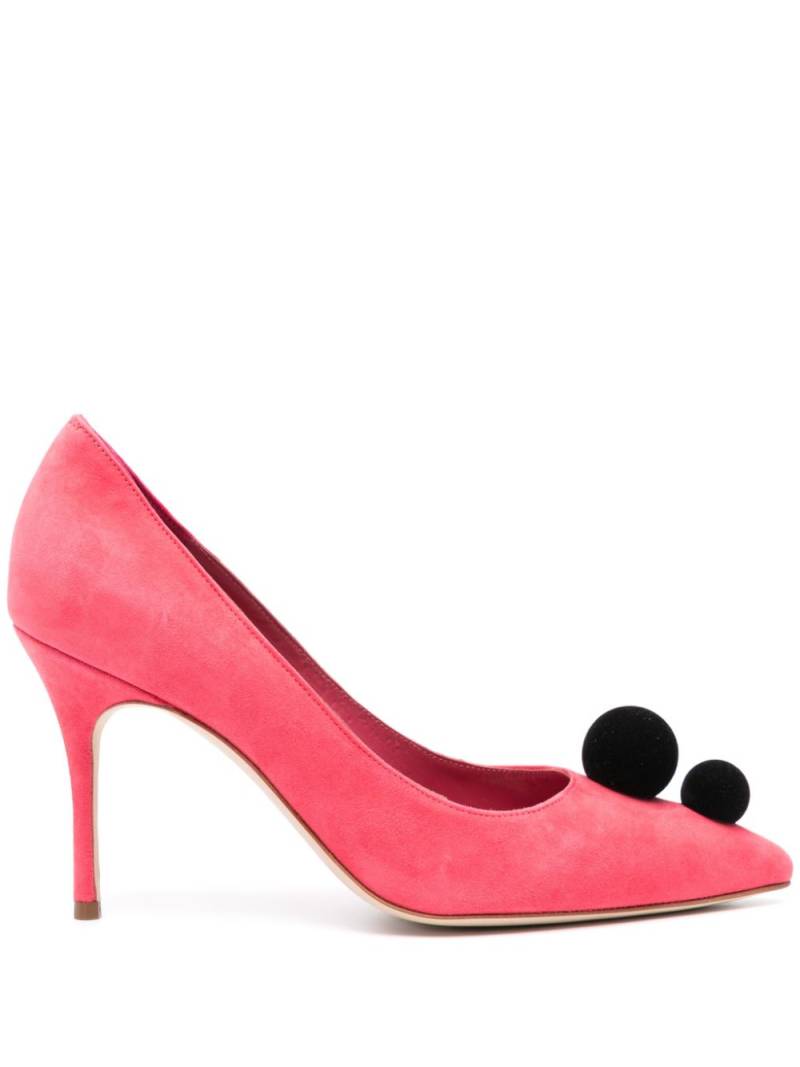 Manolo Blahnik Piera 90mm suede pumps - Pink von Manolo Blahnik