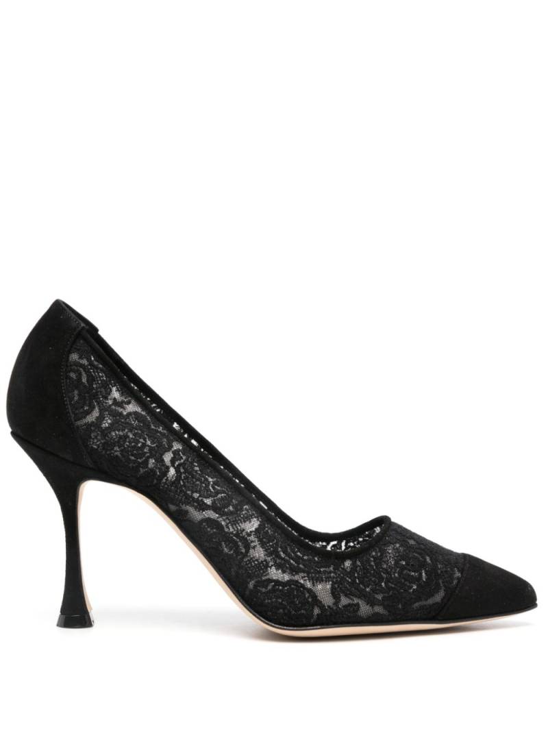 Manolo Blahnik Sololaria 90mm pumps - Black von Manolo Blahnik