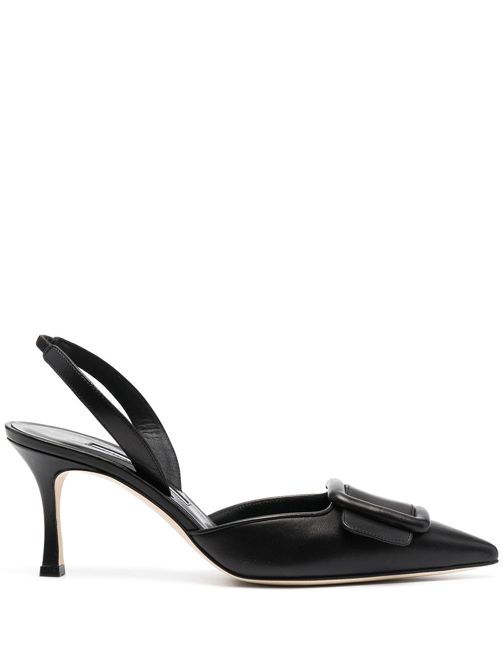 Manolo Blahnik buckle-detail slingback pumps - Black von Manolo Blahnik