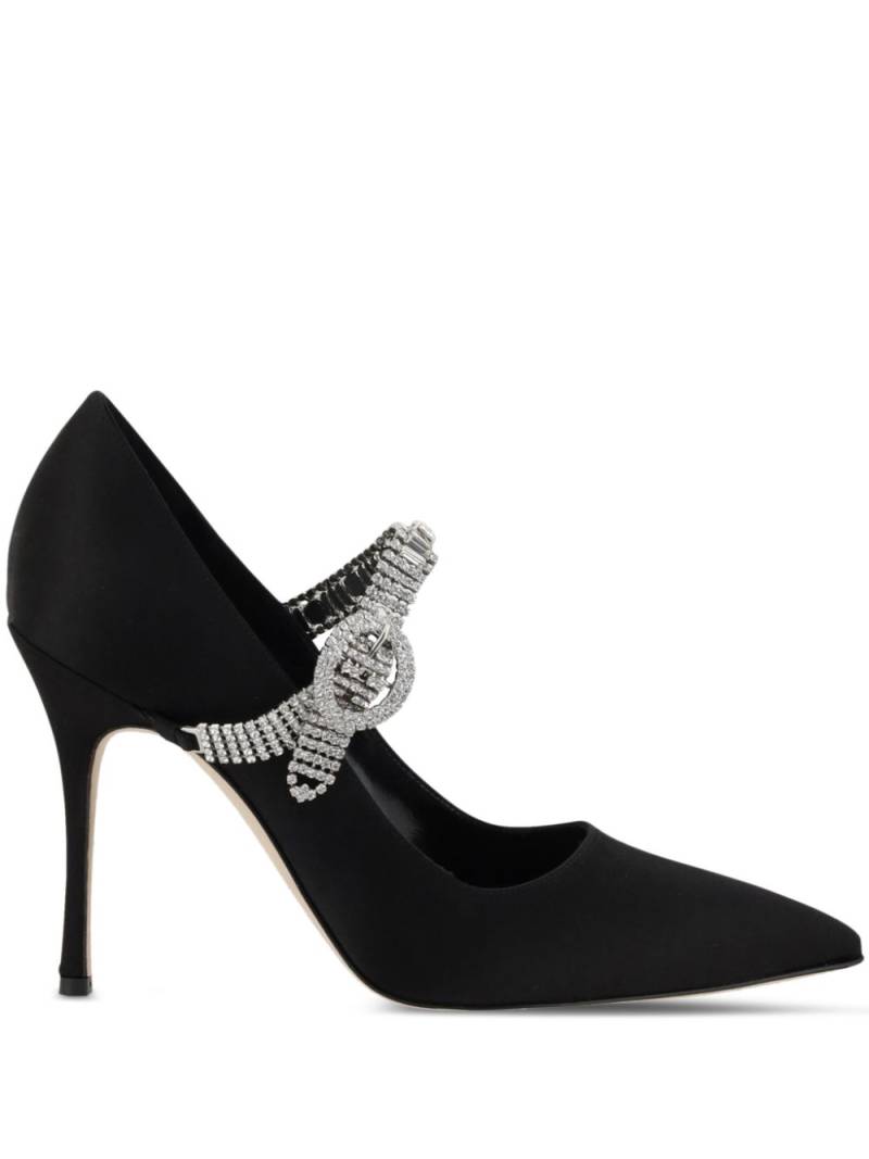 Manolo Blahnik embellished pumps - Black von Manolo Blahnik