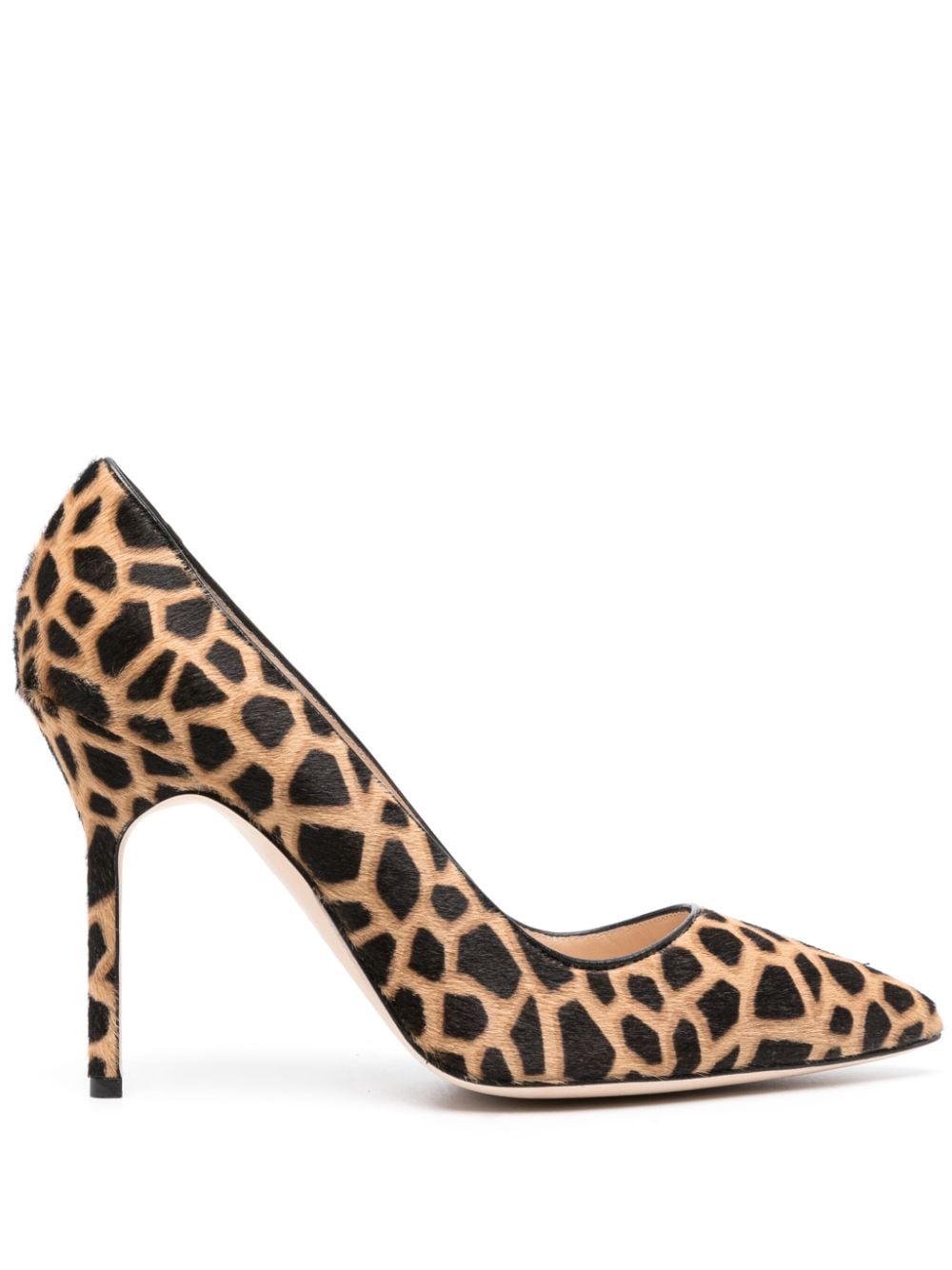 Manolo Blahnik giraffe-print leather pumps - Neutrals von Manolo Blahnik