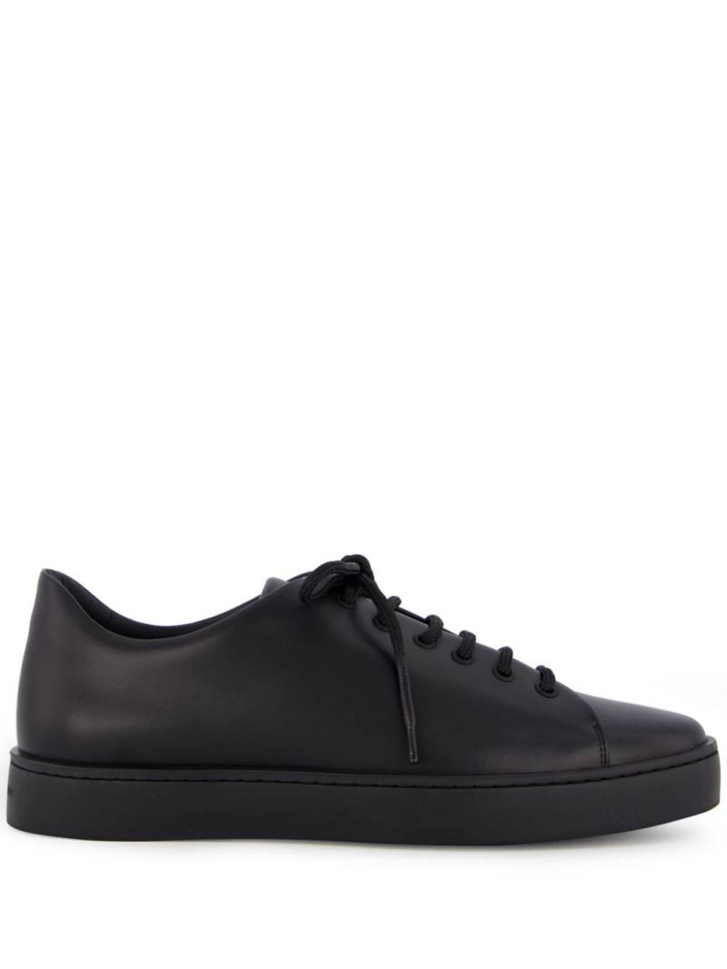 Manolo Blahnik leather trainers - Black von Manolo Blahnik