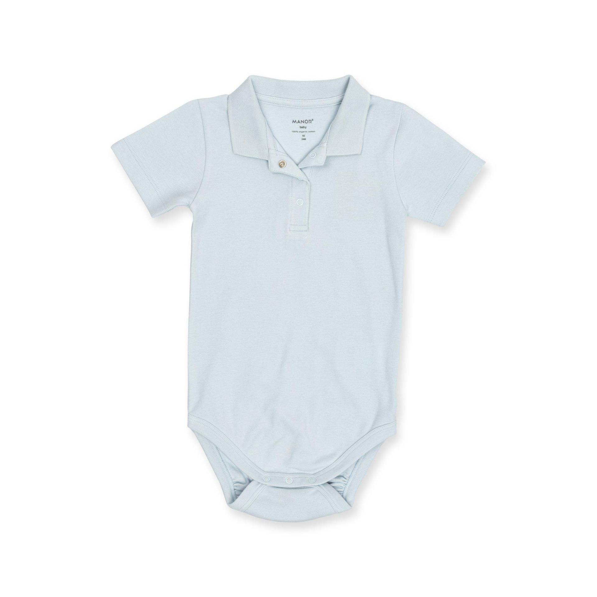 Body, Langarm Unisex Blau 50 von Manor Baby