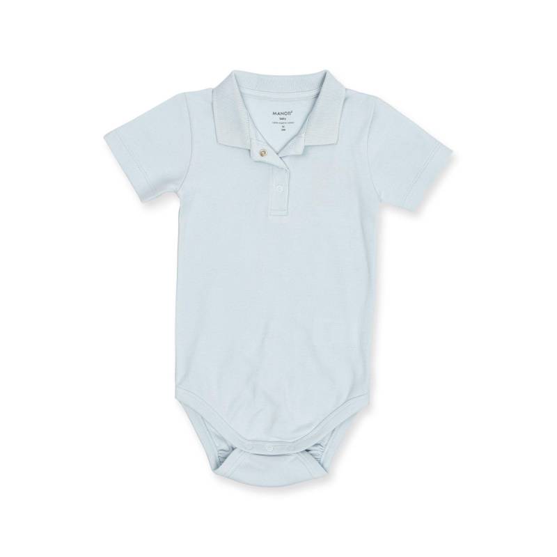 Body, Langarm Unisex Blau 50 von Manor Baby