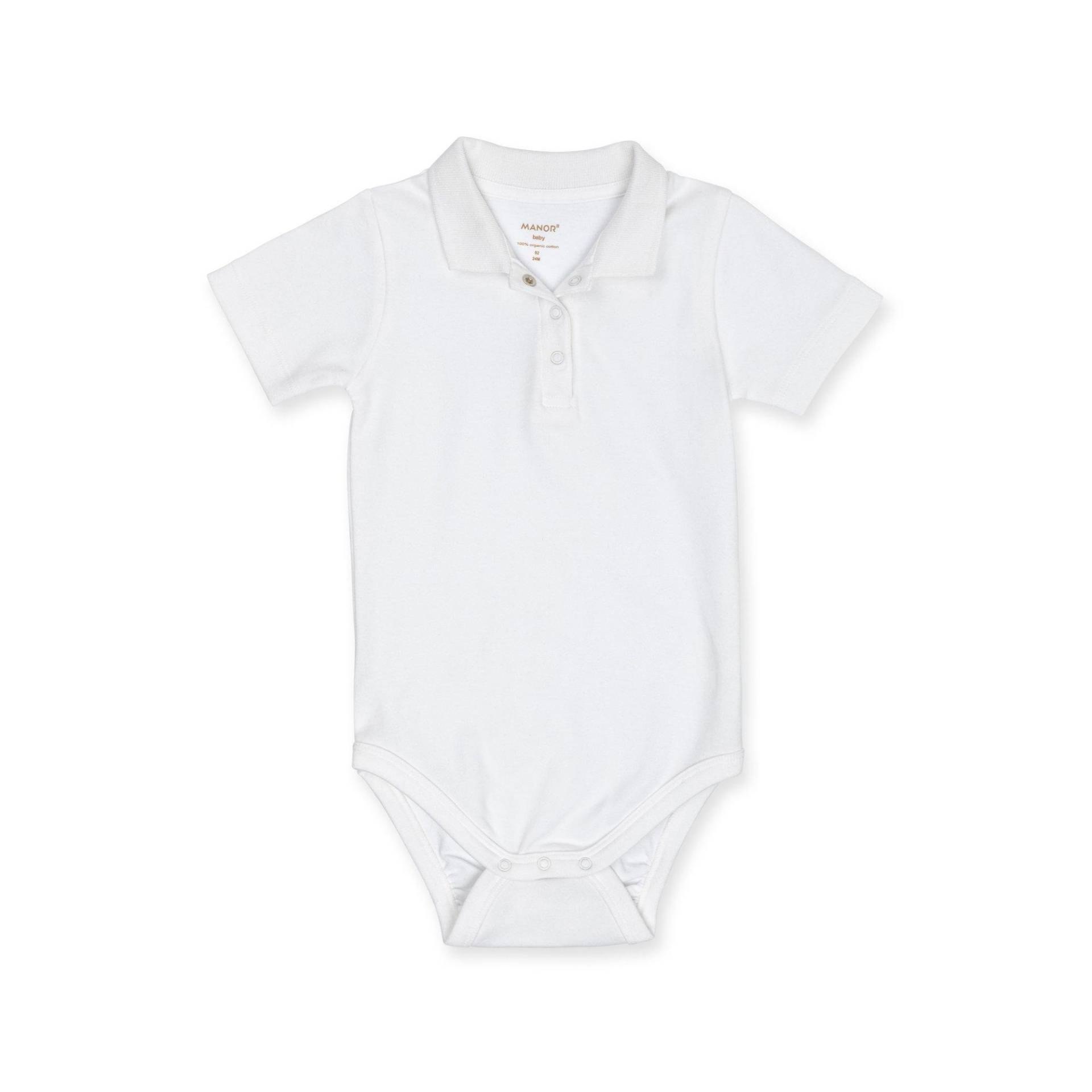 Body, Langarm Unisex Weiss 50 von Manor Baby