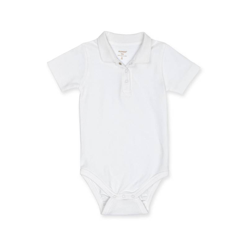 Body, Langarm Unisex Weiss 50 von Manor Baby