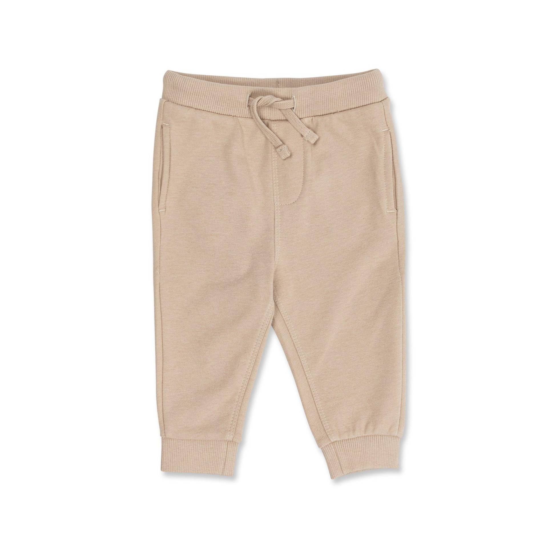 Jogginghose Mit Bündchen Unisex Beige 68 von Manor Baby