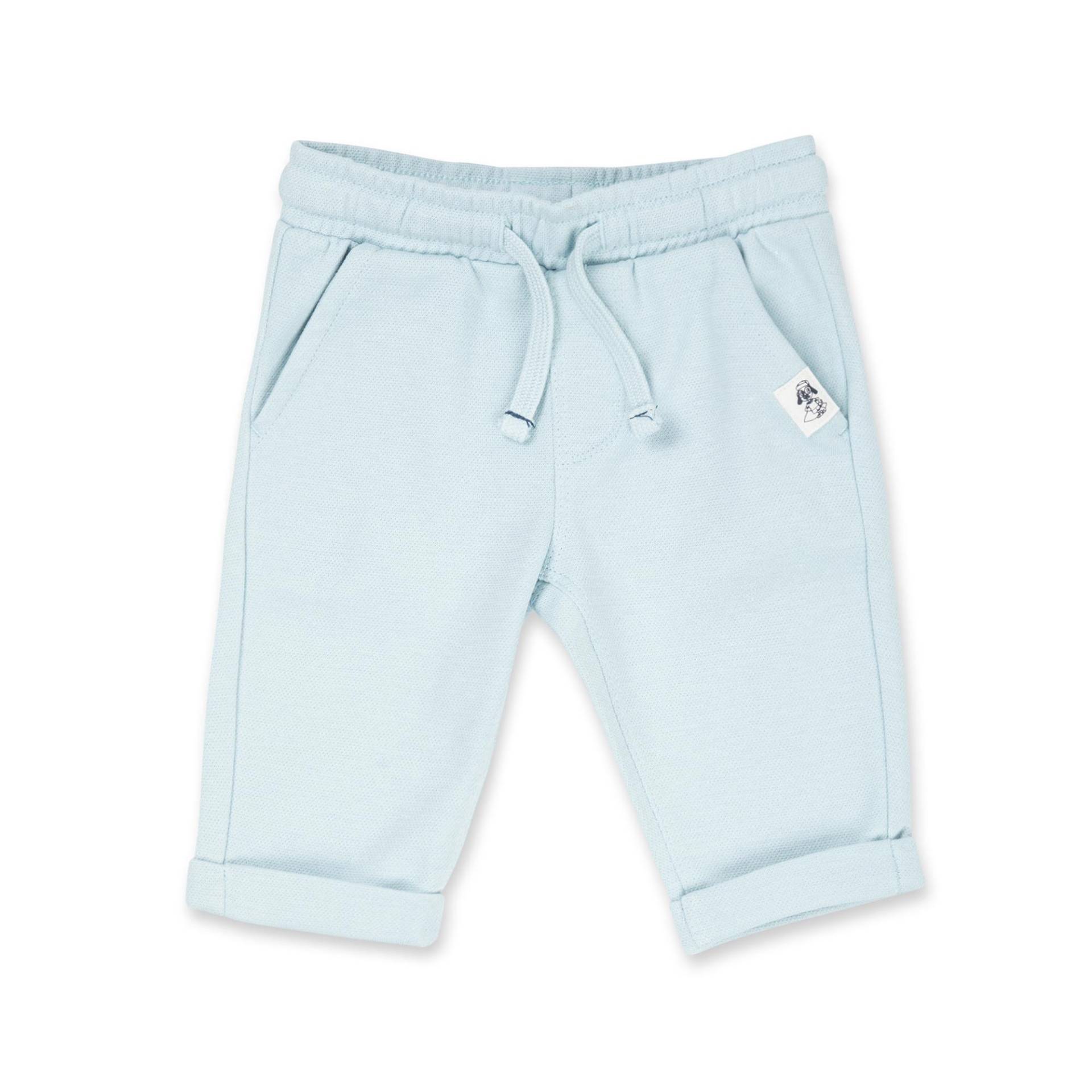 Jogginghose Mit Bündchen Unisex Hellblau 110 von Manor Baby