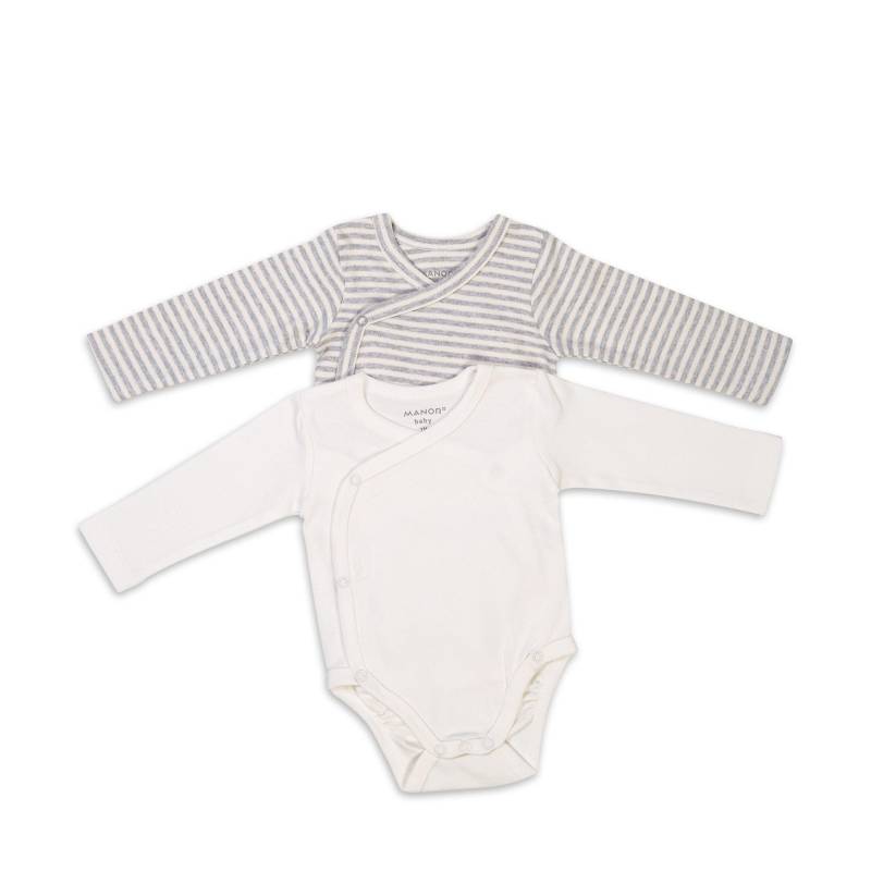 Body, Langarm Unisex Grau 50 von Manor Baby