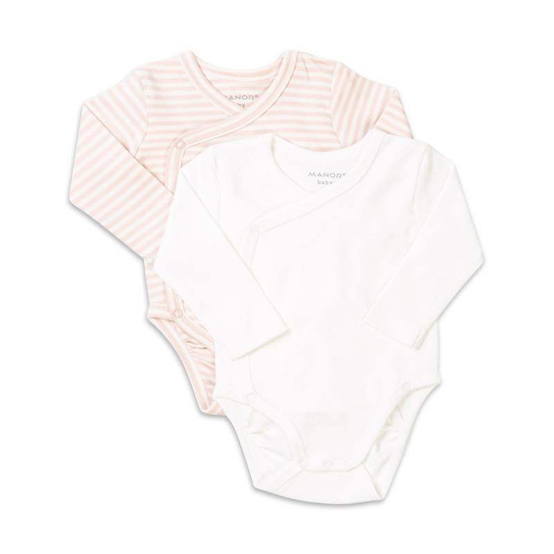 Body, Langarm Unisex Rosa 62 von Manor Baby