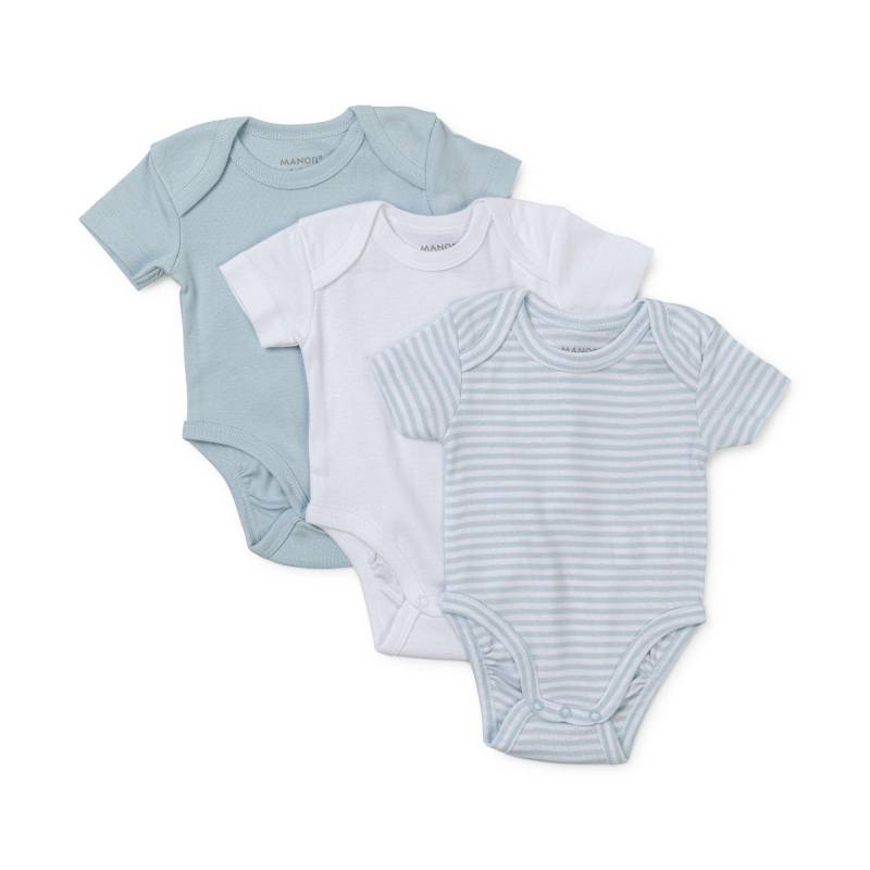 Body, Kurzarm Unisex Hellblau 50 von Manor Baby