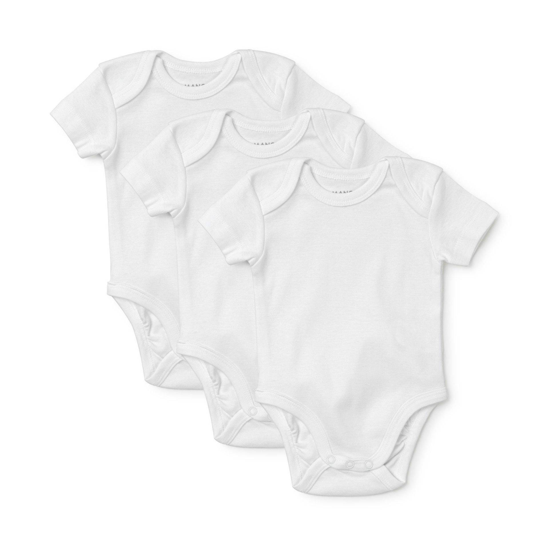 Multipack, Bodys, Kurzarm Unisex Weiss 86 von Manor Baby