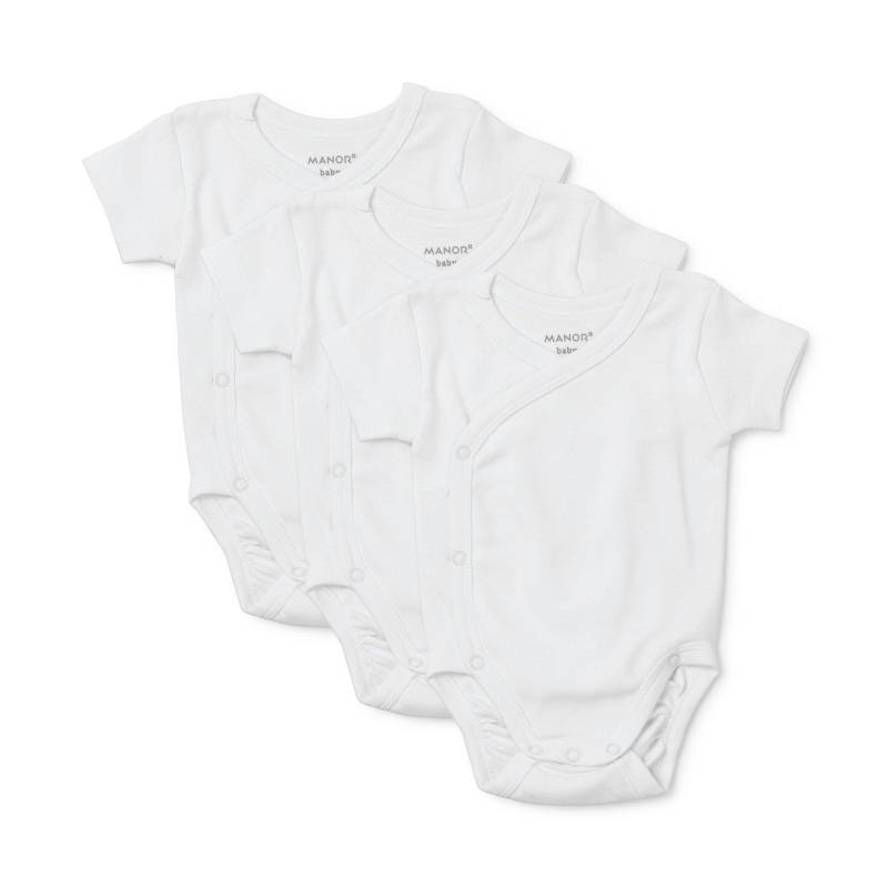 Body, Kurzarm Unisex Weiss 92 von Manor Baby