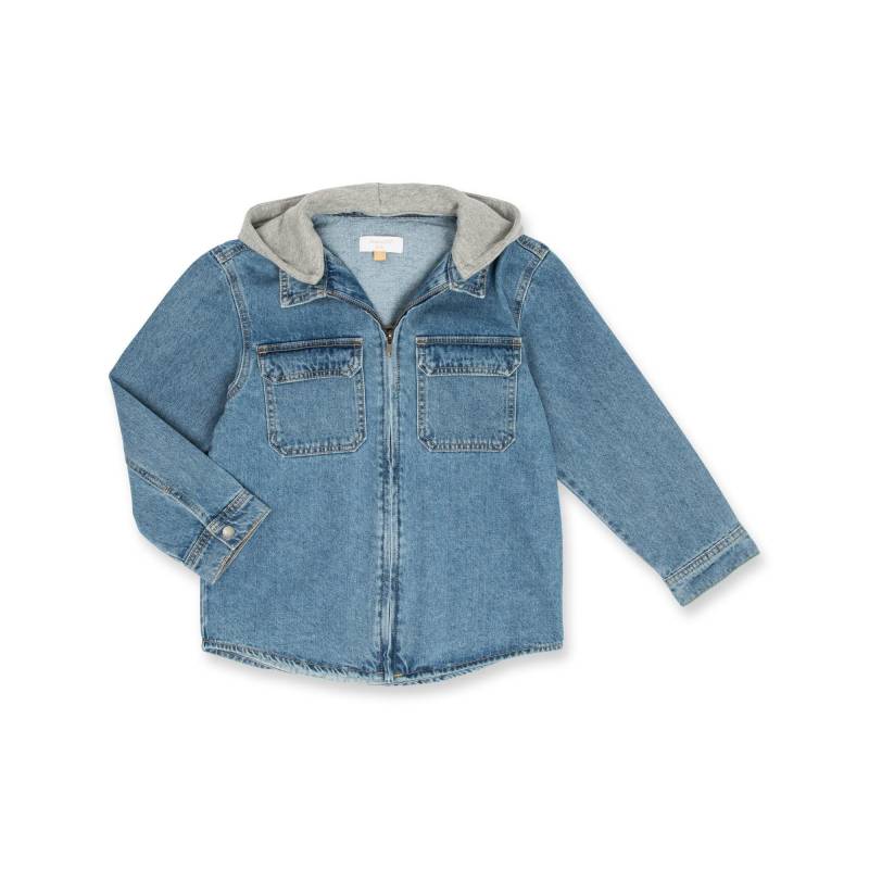 Jeanshemd, Langarm Jungen Blau 158-164 von Manor Kids