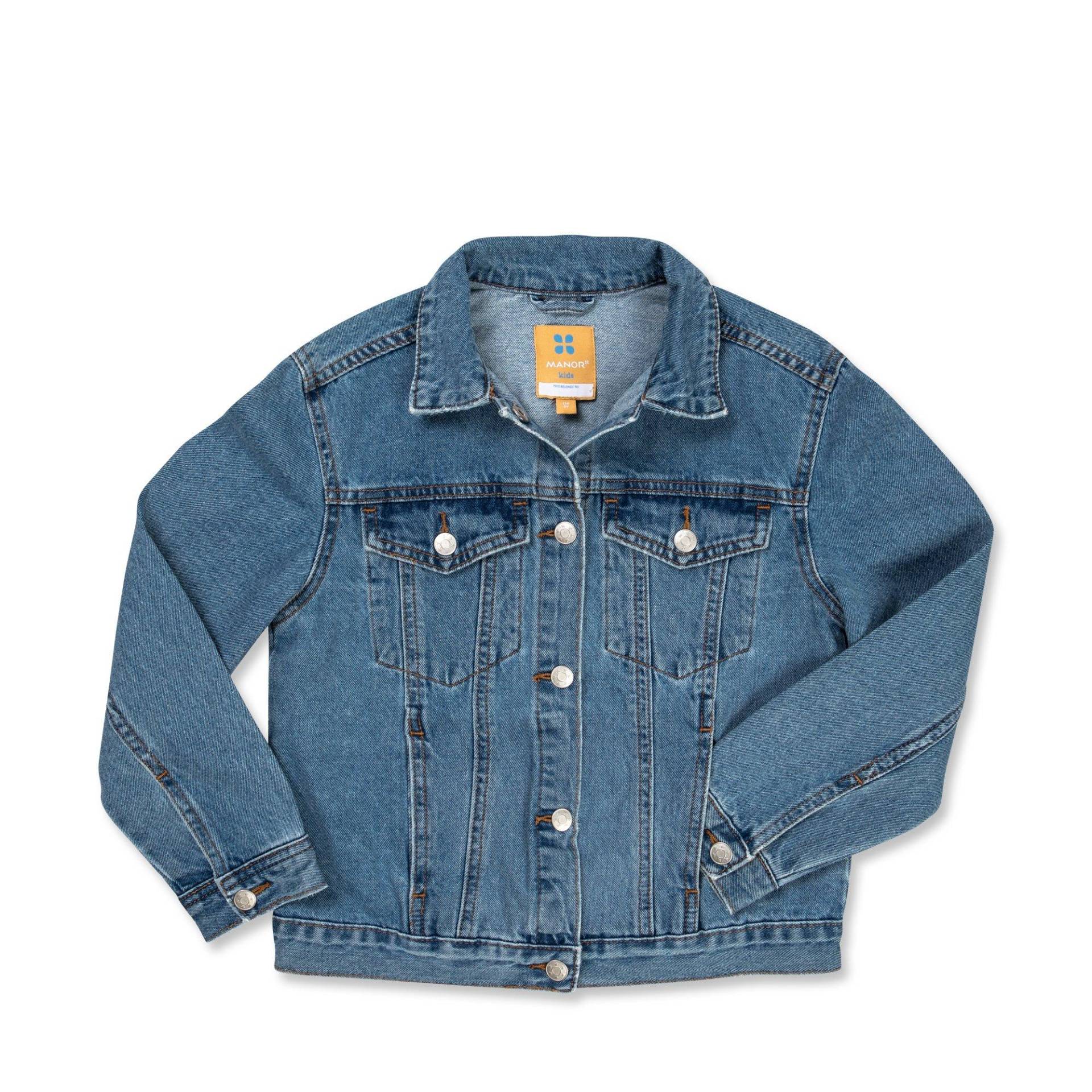 Manor Kids - Jeansjacke mit Knöpfen, 110, Blau von Manor Kids