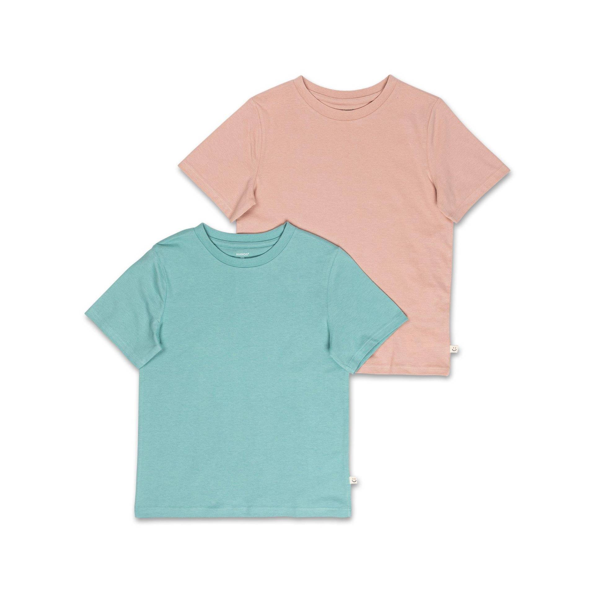 Triopack, T-shirts, Kurzarm Mädchen Rosa 116 von Manor Kids