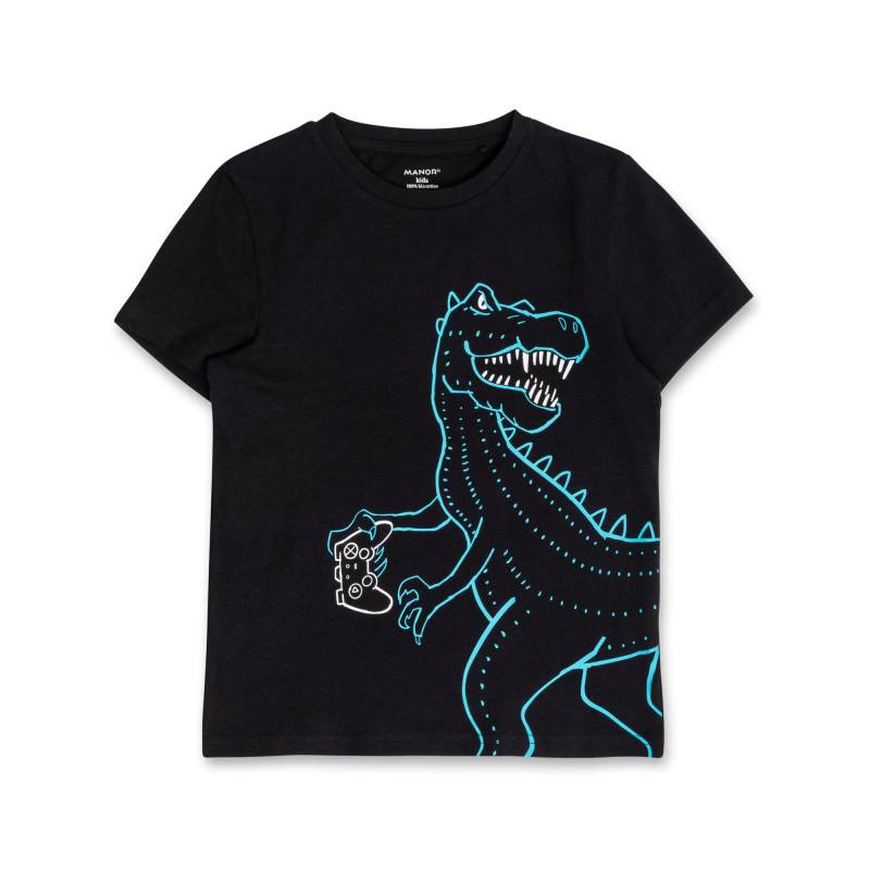 T-shirt Jungen Black 104 von Manor Kids