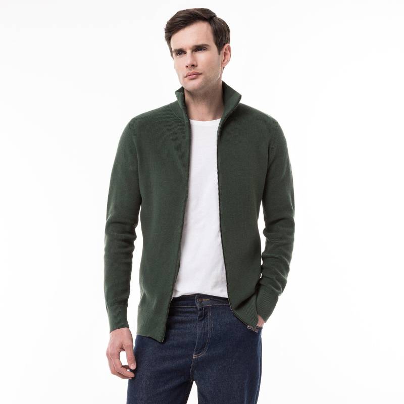 Cardigan, Langarm Herren Waldgrün XL von Manor Man