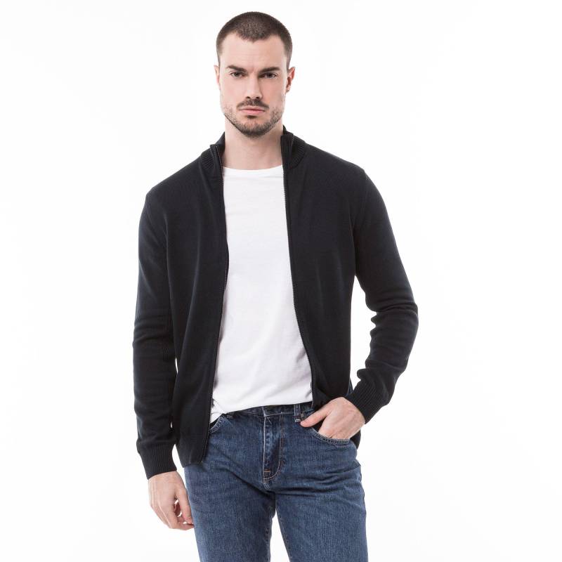 Cardigan, Regular Fit, Langarm Herren Marine L von Manor Man