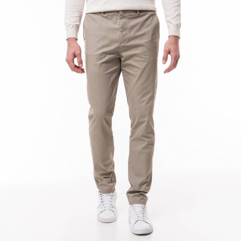 Chinohose, Regular Fit Herren Beige M von Manor Man