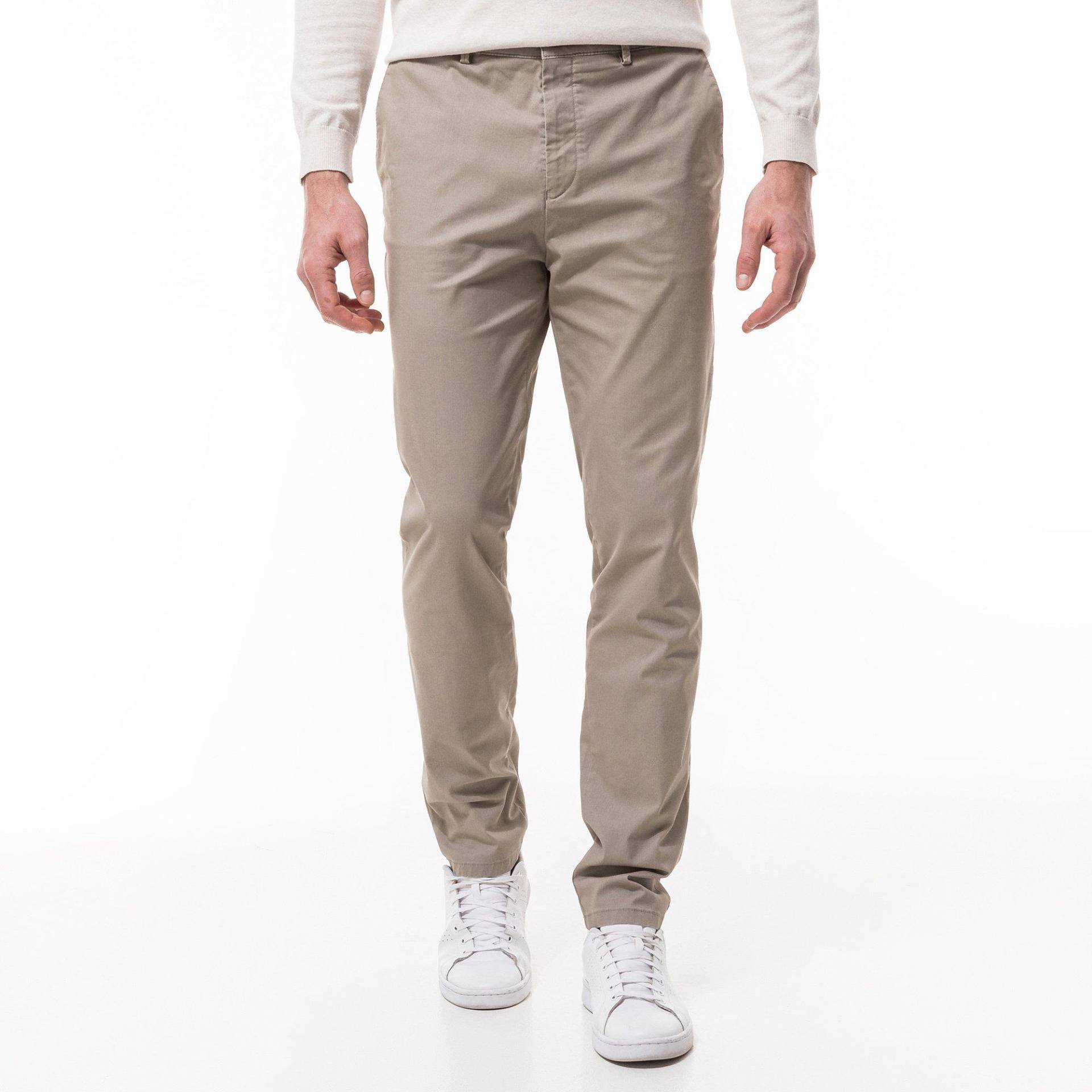 Chinohose, Regular Fit Herren Beige XL von Manor Man