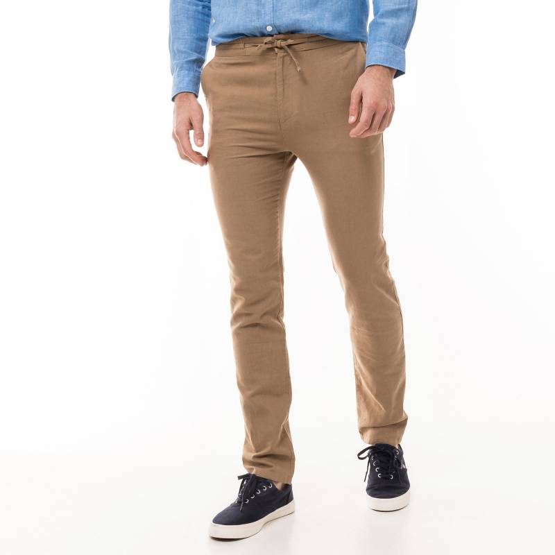 Manor Man - Chinohose, Regular Fit, für Herren, Camel, Größe L von Manor Man