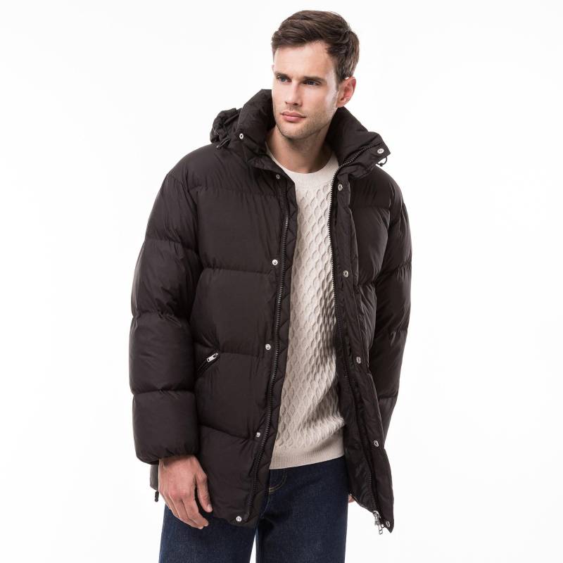 Daunenjacke Mit Kapuze Herren Black L von Manor Man