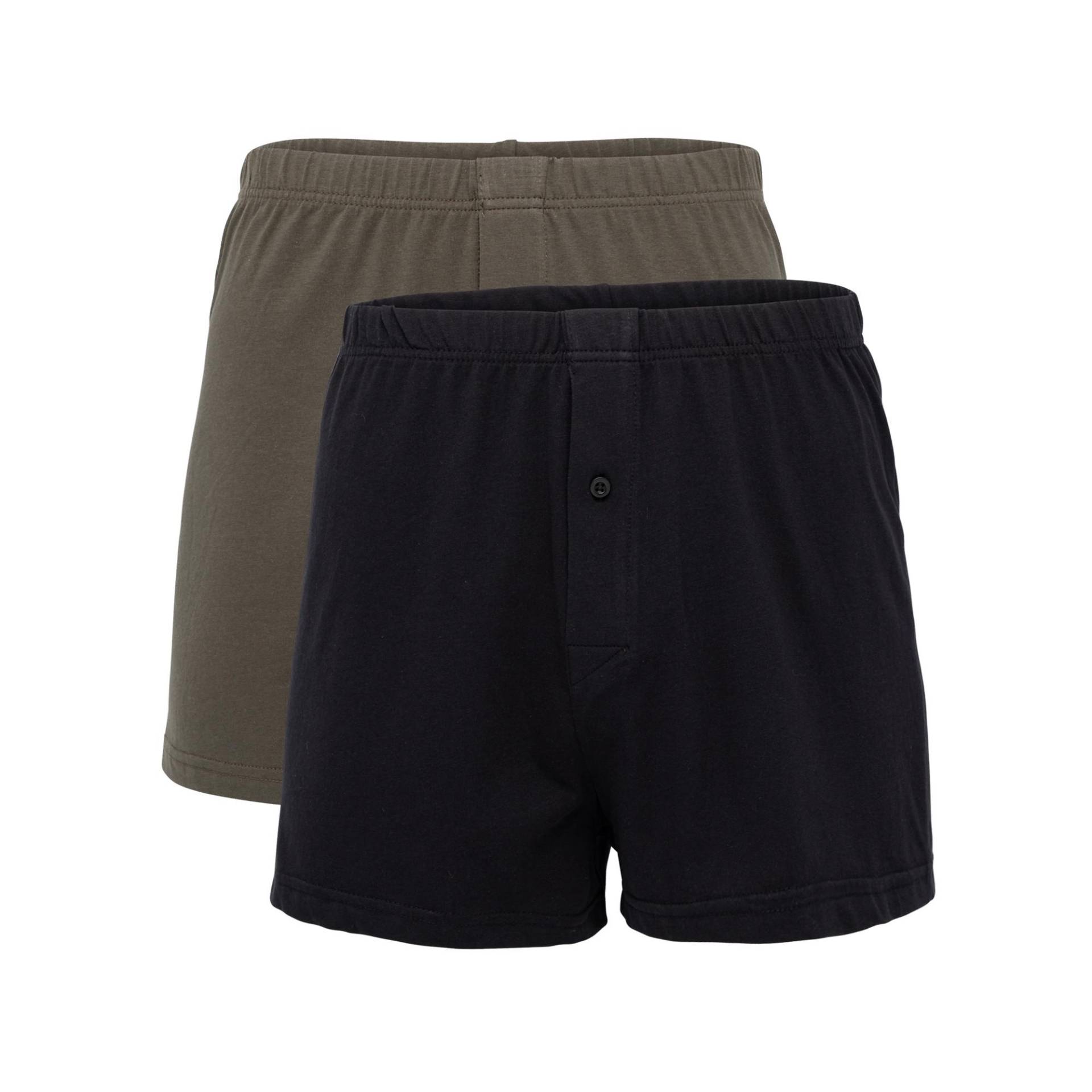 Duopack, Boxershorts Herren Grün L von Manor Man