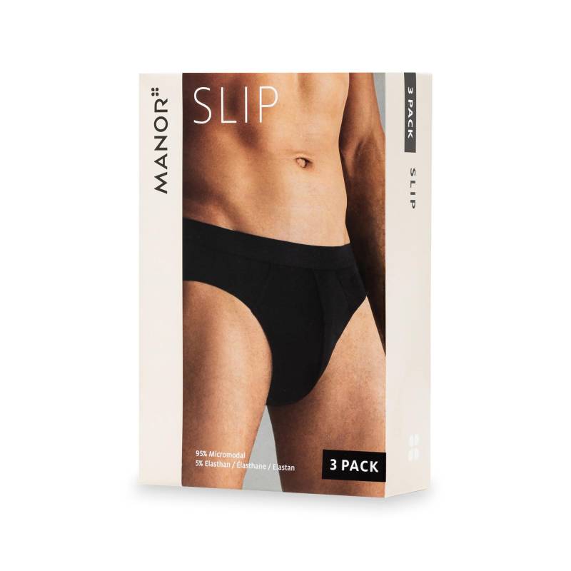 Triopack, Slips Herren Black M von Manor Man