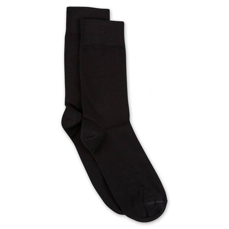 Duopack, Wadenlange Socken Herren Black 39-42 von Manor Man