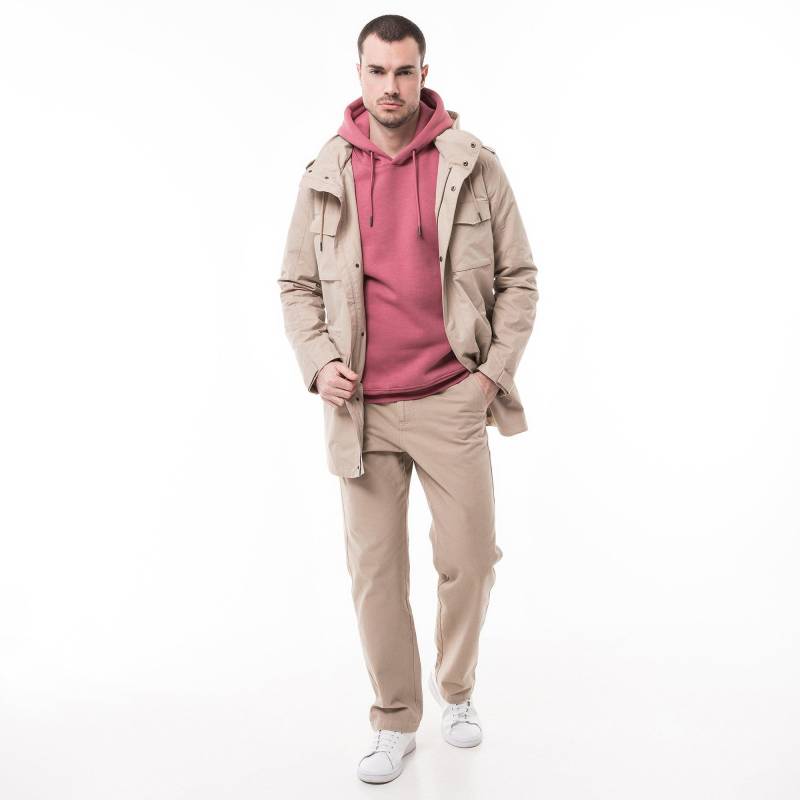 Manor Man - Fieldjacke mit Kapuze, für Herren, Beige, Größe L von Manor Man