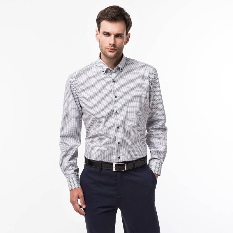 Hemd, Classic Fit, Langarm Herren Grün XL von Manor Man