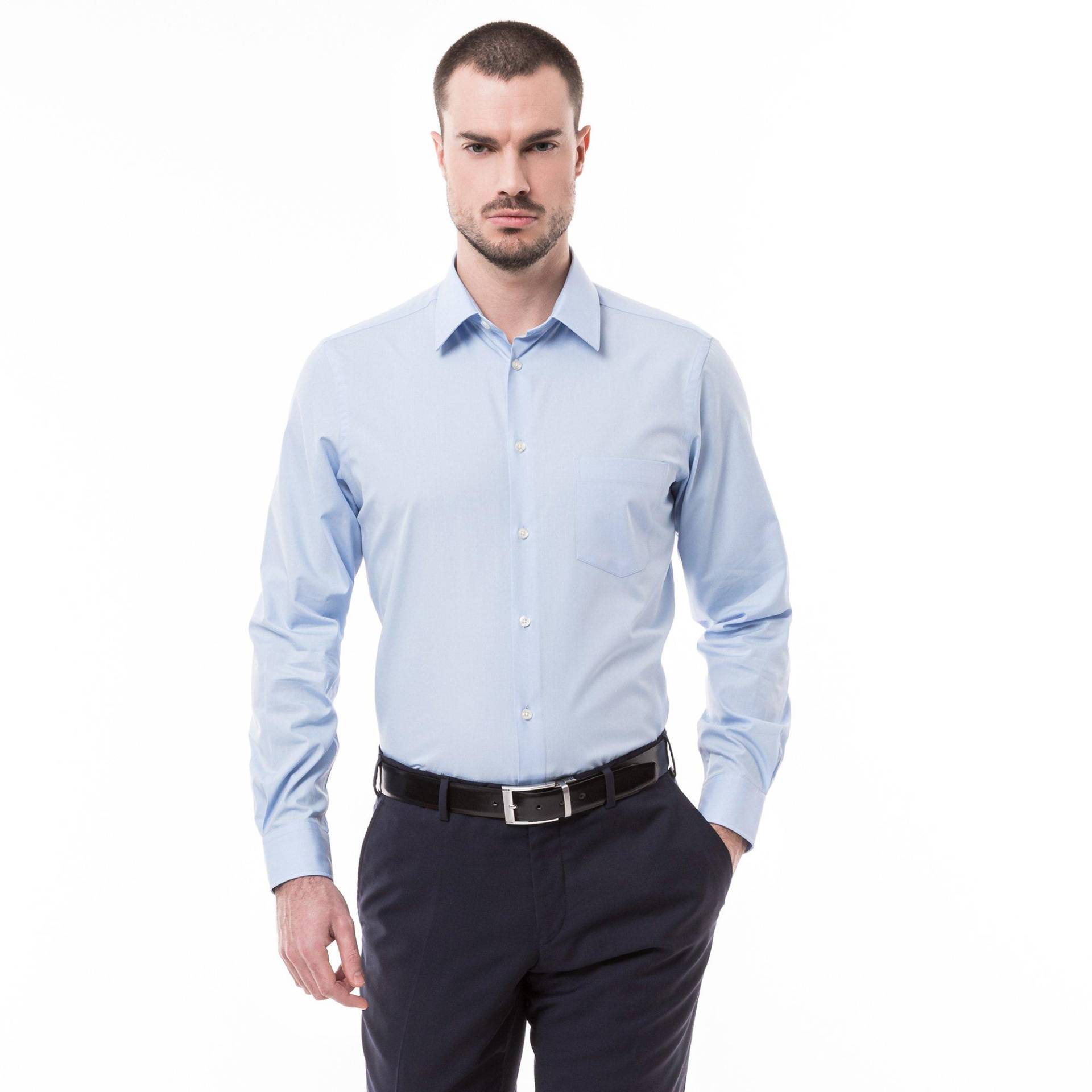 Hemd, Classic Fit Herren Hellblau XXL von Manor Man