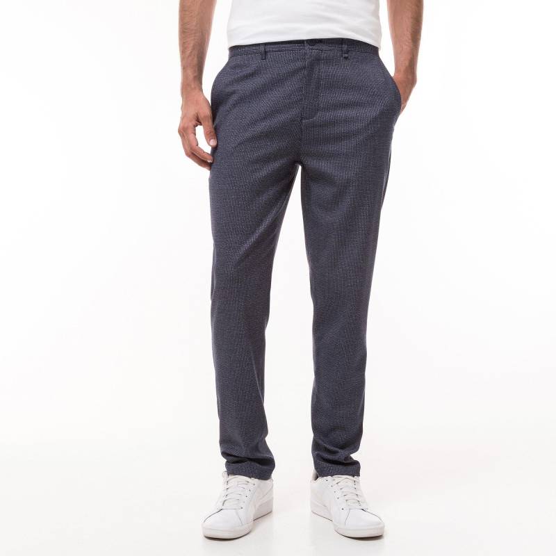 Manor Man - Lange Hose, Slim Fit, für Herren, Blau, Größe 48 von Manor Man