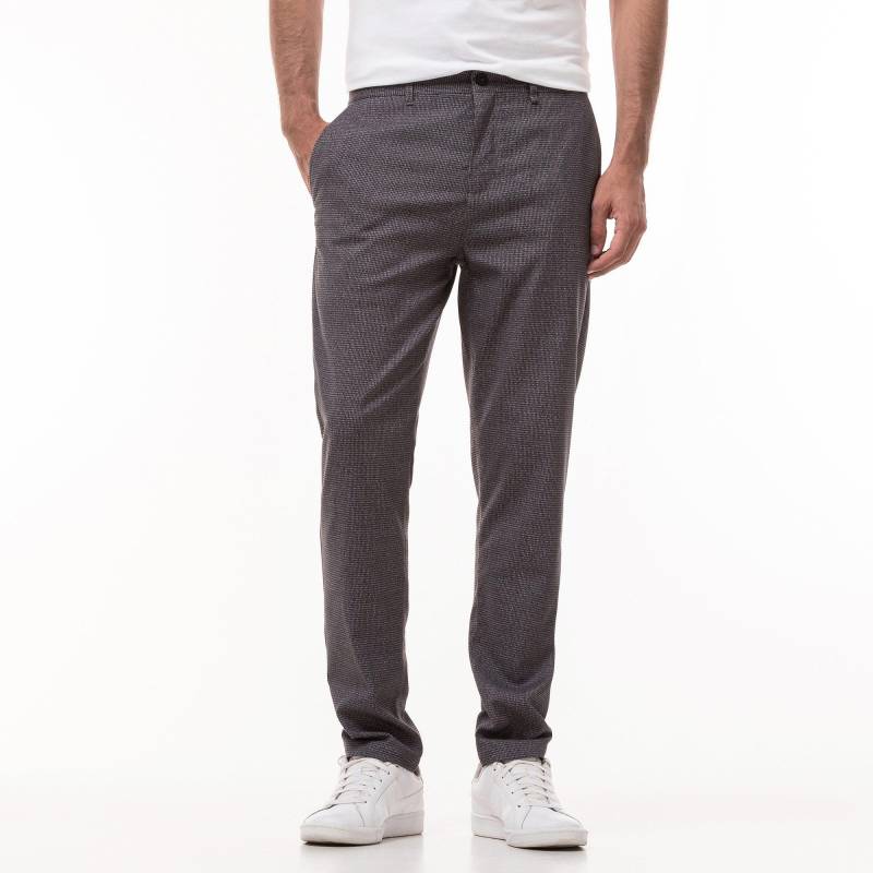 Manor Man - Lange Hose, Slim Fit, für Herren, Grau, Größe 48 von Manor Man