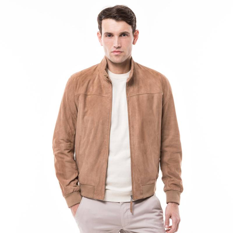 Lederblouson Herren Beige 52 von Manor Man