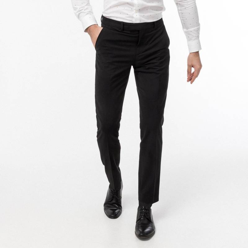 Anzughose, Modern Fit Herren Black 24 von Manor Man