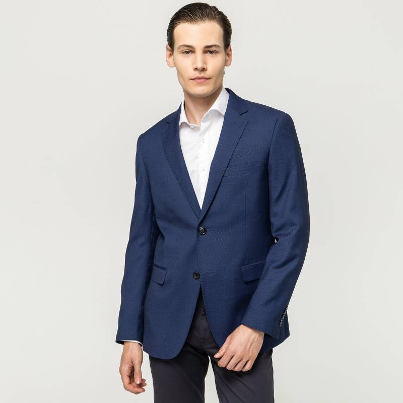 Blazer, Modern Fit Herren Blau 48 von Manor Man