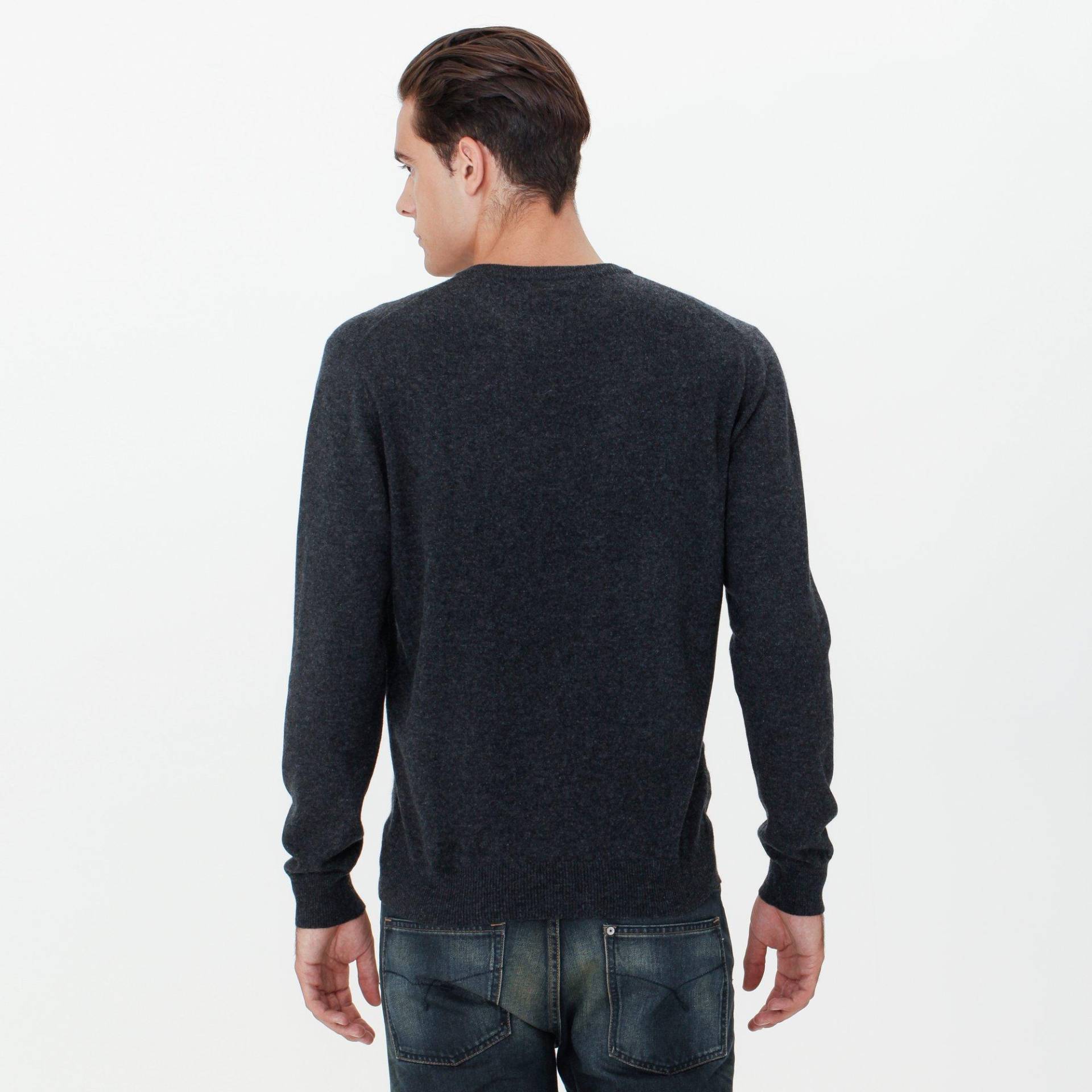 Cashmere-pullover, Rundhals Herren Anthrazit L von Manor Man