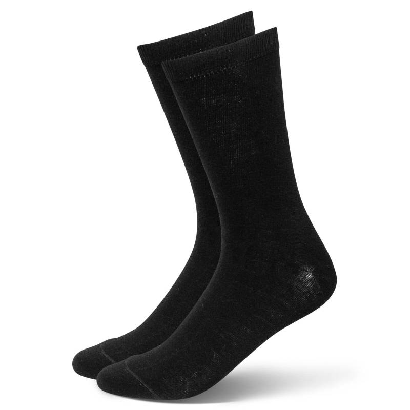 Duopack, Wadenlange Socken Herren Black 43-46 von Manor Man