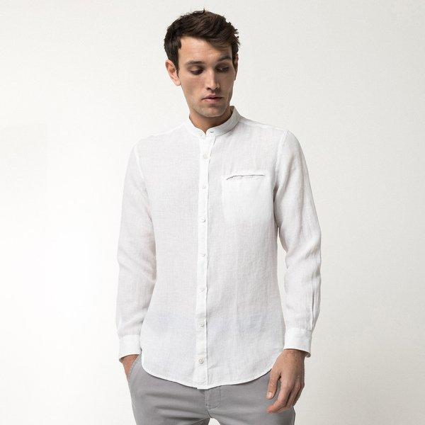 Hemd, Modern Fit, Langarm Herren Weiss  XL von Manor Man