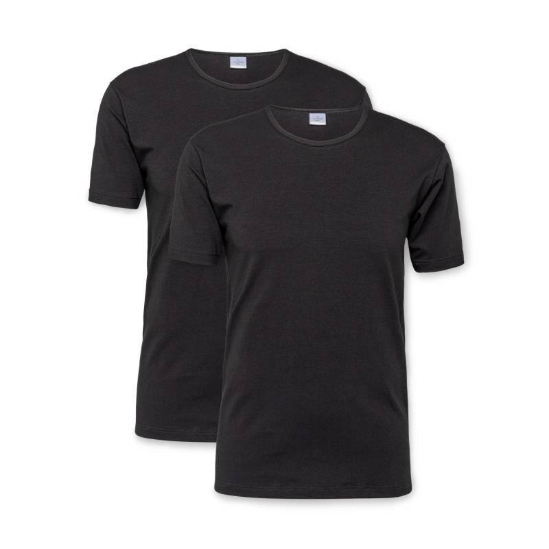 Duopack, T-shirts, Kurzarm Herren Black M von Manor Man