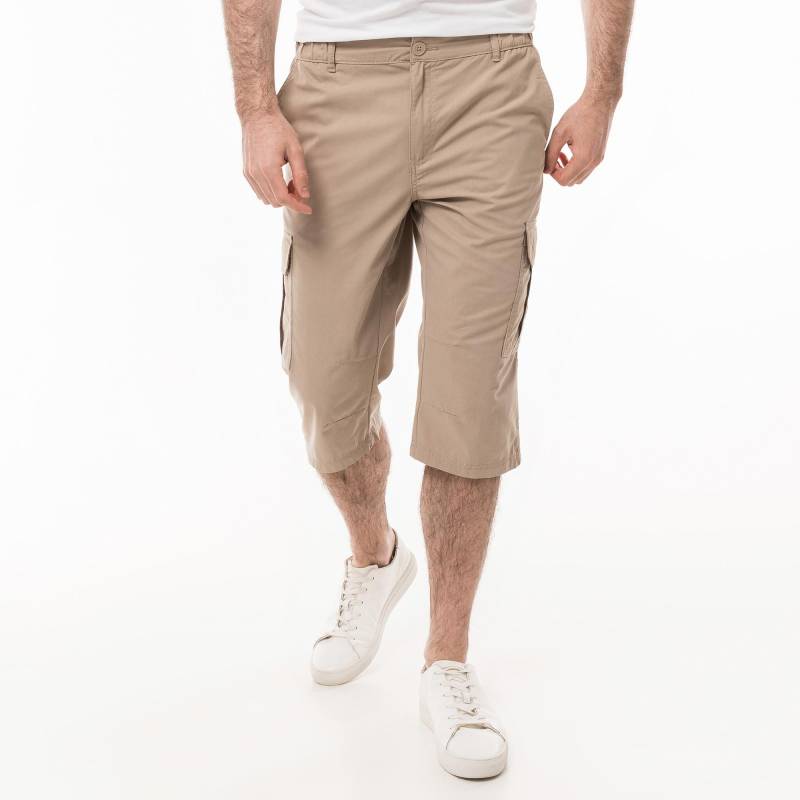 Hose, Regular Fit, 3/4-länge Herren Beige L von Manor Man