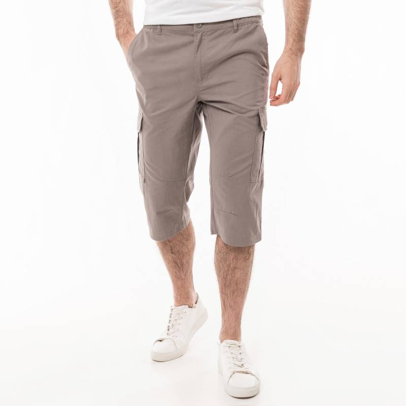 Hose, Regular Fit, 3/4-länge Herren Taupe L von Manor Man