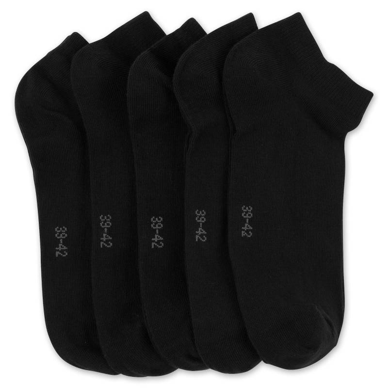 Knöchellange Socken Herren Black 39-42 von Manor Man