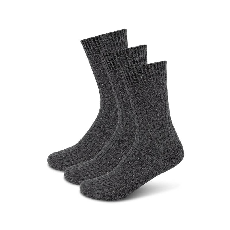 Wadenlange Socken Herren Black 39-42 von Manor Man